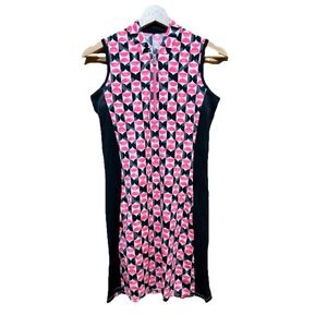 Tail Women's Jayline Empress Gem Dress Passion Pink /Black Zip‎ Pockets XXS EUC